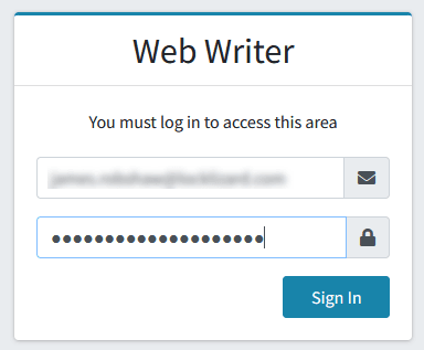 1. Protecting PDF documents: with Safeguard Lite
From your web browser login into the Web Writer.
